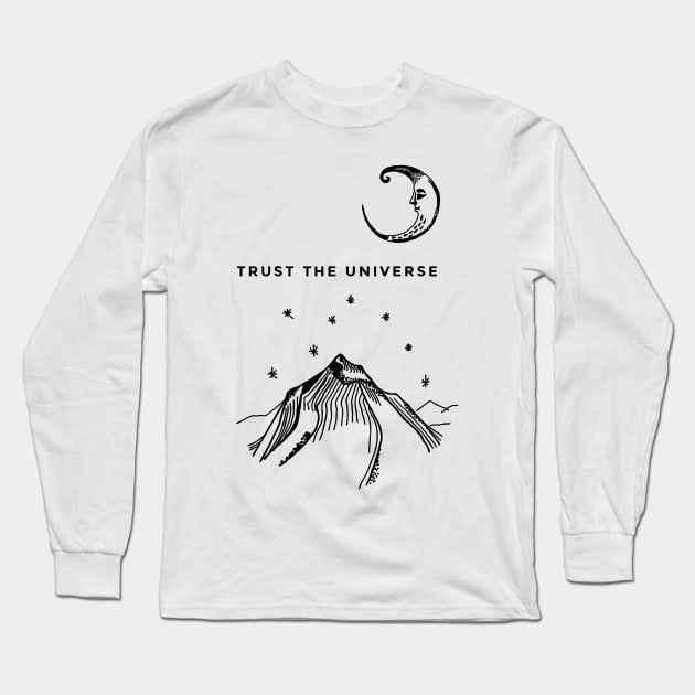 Trust the universe! Long Sleeve T-Shirt by Sugar Llama